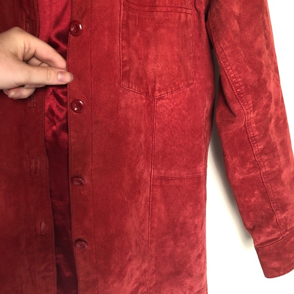 90s SUEDE LEATHER SHACKET - Picture 11 of 15